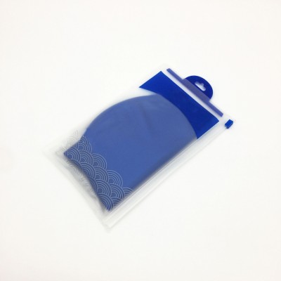 hot sale plastic swimming cap package bag with hanger