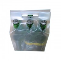 summer 6 bottles beer plastic pvc package cooler bag carrier bag